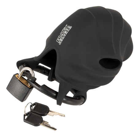 Black Velvets Silicone Intimate Cage Adjustable with Locking System 10cm