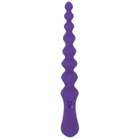 You2Toys Magic Anal Wand No. 3 Silicone, Flexible Beaded Dark Purple 25cm