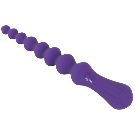 You2Toys Magic Anal Wand No. 3 Silicone, Flexible Beaded Dark Purple 25cm
