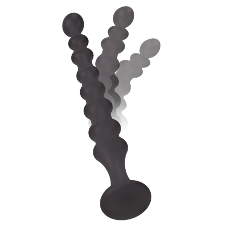 You2Toys Magic Anal Wand No. 2 - Flexible Silicone Black Beaded Model