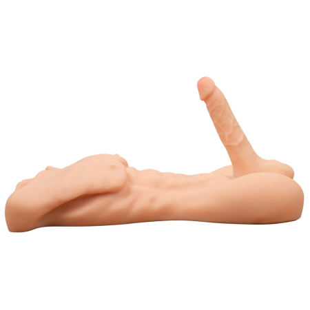 Realistixxx Deluxe Man Anatomical Torso, Naturskin Material, 52 cm