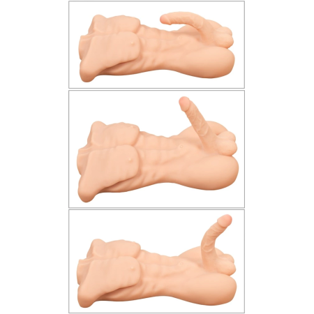 Realistixxx Deluxe Man Anatomical Torso, Naturskin Material, 52 cm