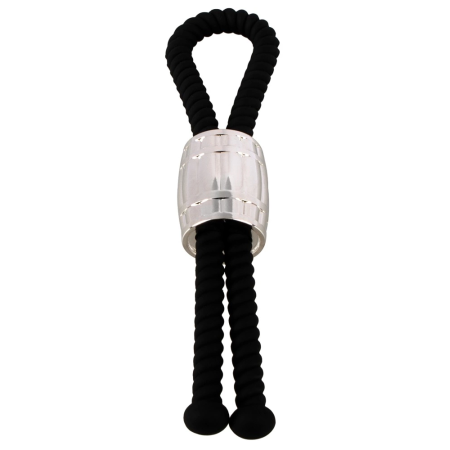 Rebel Heavy Rope Adjustable Anatomical Silicone Loop with Metal Weight 14.5cm