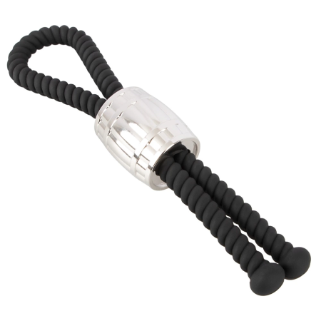 Rebel Heavy Rope Adjustable Anatomical Silicone Loop with Metal Weight 14.5cm