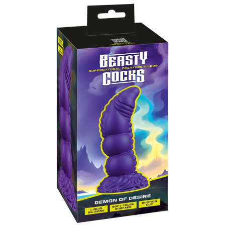 Beasty Cocks Demon of Desire Liquid Silicone Intimate Model 22.5 cm Metallic