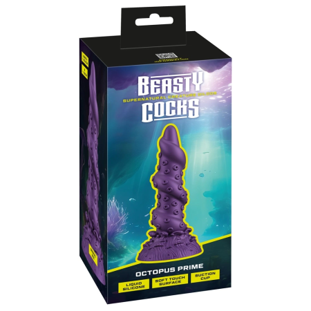 You2Toys Beasty Cocks Octopus Prime Metallic Silicone Model 20.2 cm
