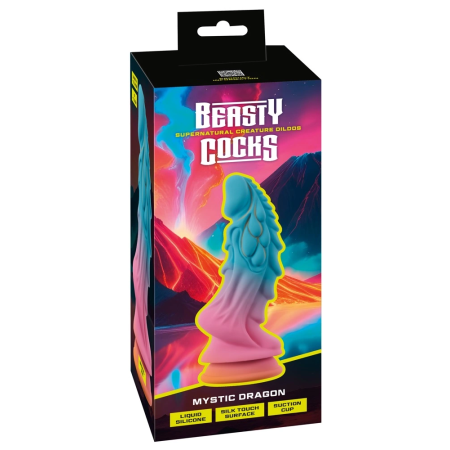 You2Toys Beasty Cocks Mystic Dragon Silicone Fantasy Model, Glow-in-the-Dark, 21.5cm