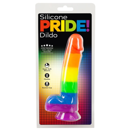You2Toys PRIDE! Rainbow Silicone Model with Suction Cup 21 cm