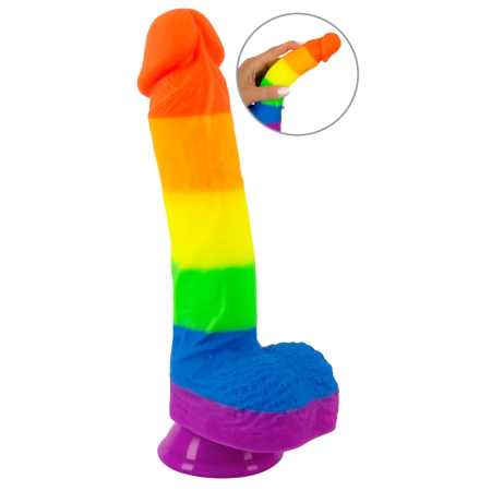 You2Toys PRIDE! Rainbow Silicone Model with Suction Cup 21 cm