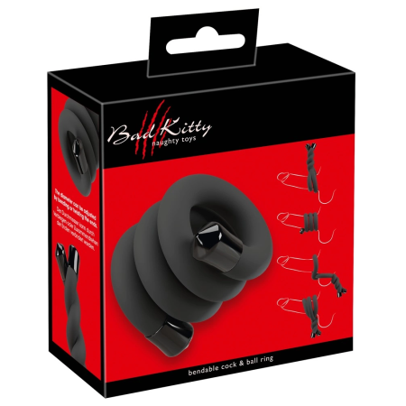 Bad Kitty Flexible Rod Adjustable Intimate Ring 54cm Black EVA/Metal