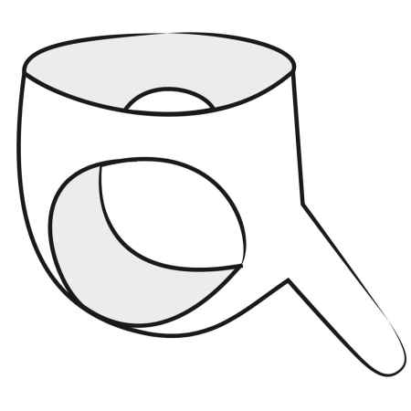 LateX High-Waist Red Latex Briefs with Integrated Intimate Extension L