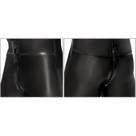 LateX Men’s Smoke-Transparent Jumpsuit Long Sleeve Size S