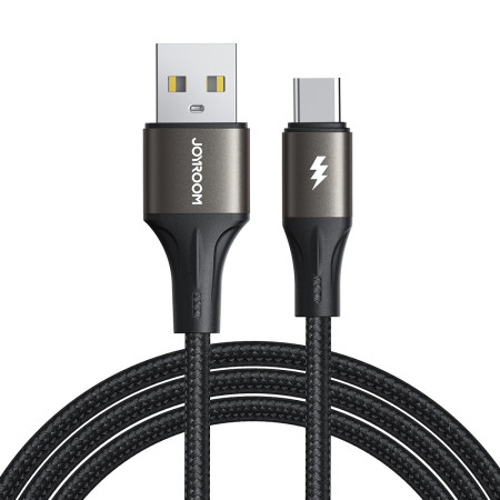 USB-A į USB-C kabelis Joyroom SA25-AC3 3A 1.2m juodas