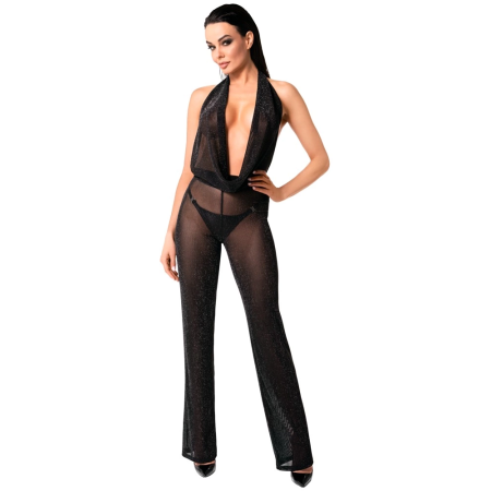 Noir Handmade Orgia Powernet Jumpsuit Black Tulle M