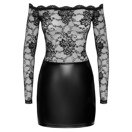 Noir Handmade Orgia Exclusive Lace & Powerwetlook Dress, Size M