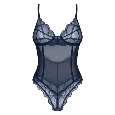Obsessive Nightly Blue Bodysuit Lace Design XL/2XL
