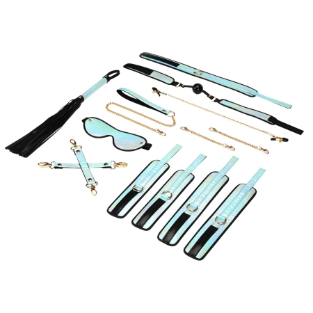 Liebe Seele Vivid Sorairo 8-Piece Bondage Set Glossy Blue Finish
