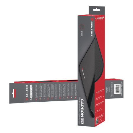 GENESIS Carbon 500 L Žaidimo Pelės Padėkliukas Juoda