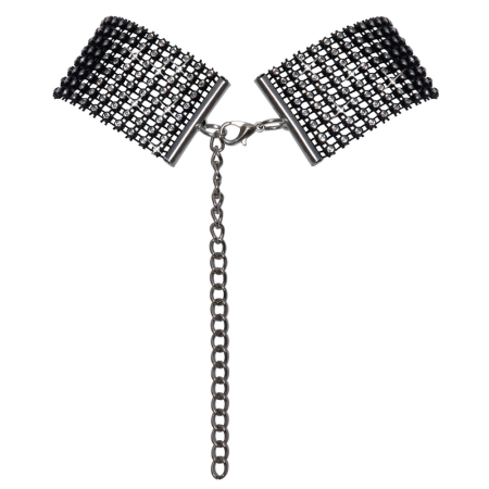 Cottelli Accessories Rhinestone Black Adjustable Choker, 36 cm + Extension