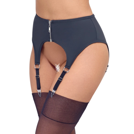 Cottelli Lingerie Suspender Belt Matte Black S - Adjustable & Soft Fit