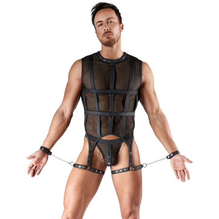 Svenjoyment Bondage Net Set S - Men's Harness & Restraint Kit, Black