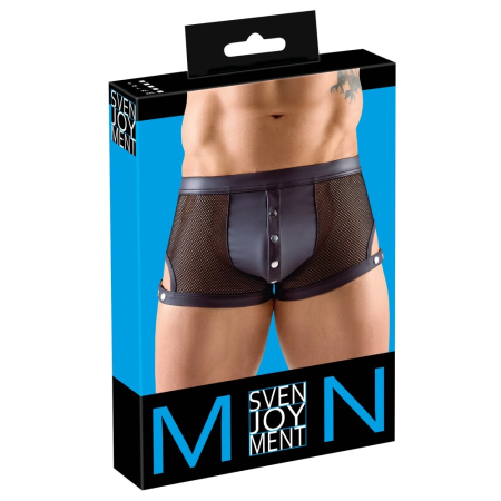 Svenjoyment Net Pants XL Matte Look Adjustable Stud Straps Black