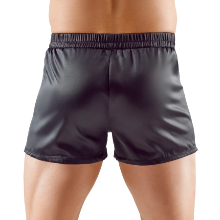 Svenjoyment Satin Black Men's Boxers S - Comfort Fit, Elastic Waist