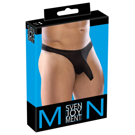 Svenjoyment Men's Intimate Net Pouch L/XL Black Transparent Design