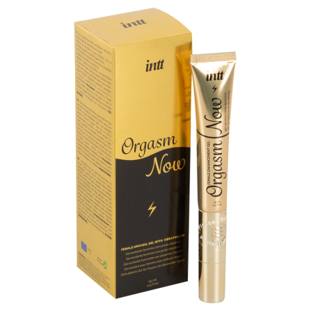 intt Orgasm Now 15ml Stimulation Gel with Vibrating Applicator, Tutti-Frutti