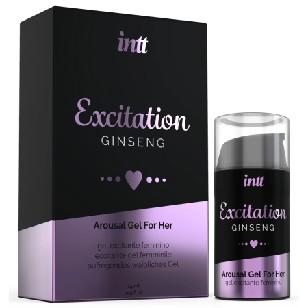 intt Excitation Ginseng Gel 15ml - Botanical Intimate Enhancer for Women