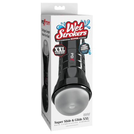 PDX Extreme WetStroker Slide XXL Transparent Intimate Machine 26 cm