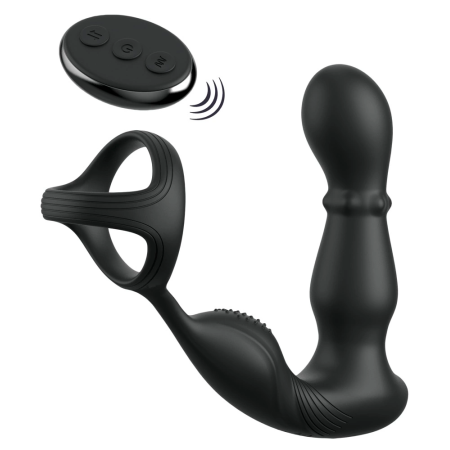 Anal Fantasy Elite Slide & Glide Intimate Silicone System Black 19cm