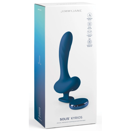 JimmyJane Solis Kyrios Intimate Warming Silicone System Black 14.4 cm