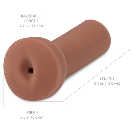 PDX Extreme Freshman Brown Intimate Machine with Anatomical Texture 13.5cm