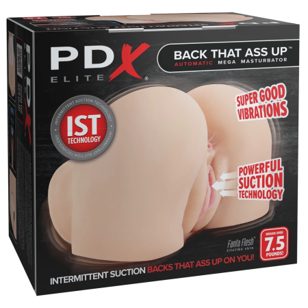 PDX Elite Back That Ass Up Light Intimate Machine with Suction & Vibration