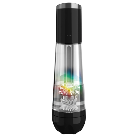 PDX Elite ViewTube MAX Black - Automated Intimate Device with LED Display