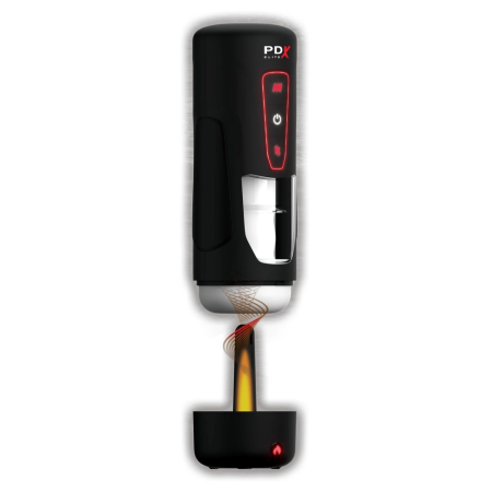 PDX Elite Milk Me Hotter Intimate Device Black Warming & Vibration 26.7cm