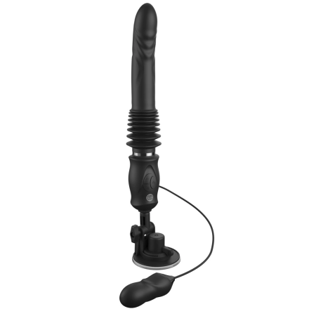 Fetish Fantasy Series Ultimate Silicone Thruster, 36.8 cm, Suction Cup, Black