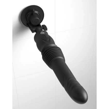Fetish Fantasy Series Ultimate Silicone Thruster, 36.8 cm, Suction Cup, Black