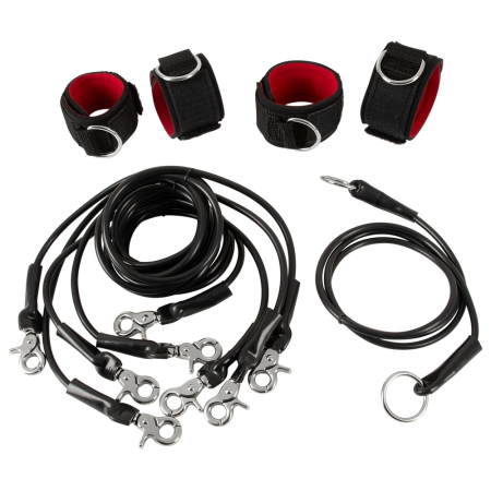 You2Toys Bondage Set 9 pcs Black - Versatile Adjustable System