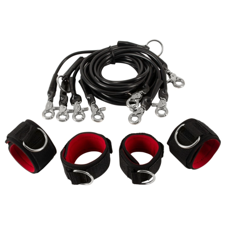 You2Toys Bondage Set 9 pcs Black - Versatile Adjustable System