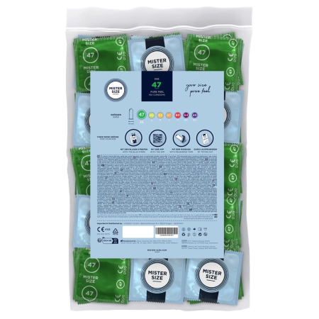 Mister Size 47mm Ultra-Thin Condoms 100 Pack - Precise Fit & Comfort