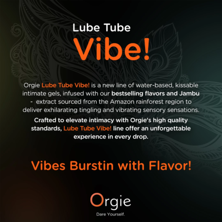 Orgie Lube Tube Vibe Pina Colada Flavored Intimate Gel 100ml
