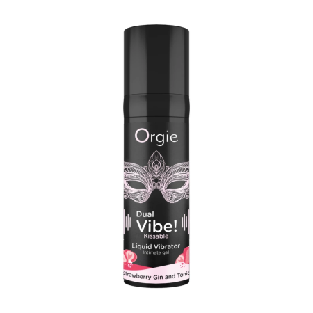 Orgie Dual Vibe Liquid Vibrator Gel Strawberry Gin & Tonic 15ml