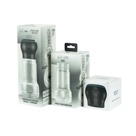 Kiiroo Feel Crystal Pocket Intimate Device + PowerBlow Black Set