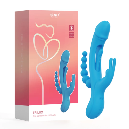 HoneyPlayBox Trilux Kinky Finger Blue Multi-Function Intimate System