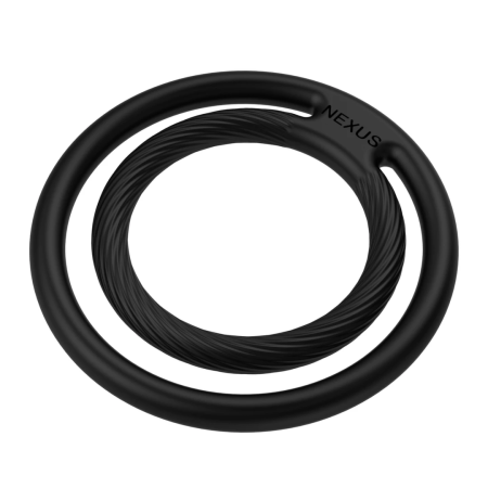 Nexus Double Enduro Silicone Dual Support Ring Black Universal