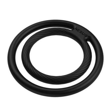 Nexus Double Enduro Silicone Dual Support Ring Black Universal