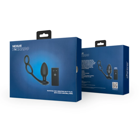 Nexus TORNADO Rotating Plug with Dual Rings Black USB Waterproof