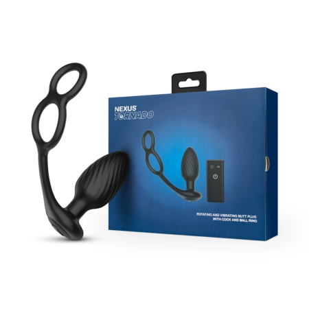 Nexus TORNADO Rotating Plug with Dual Rings Black USB Waterproof